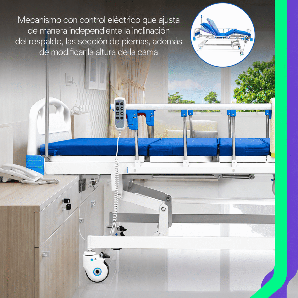 Cama de hospital Electrica Super Low