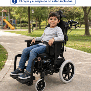 Silla de ruedas con basculación y reclinación manual