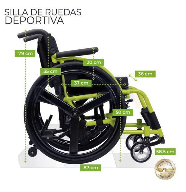 Silla De Ruedas Deportiva Plegable Speed Chair