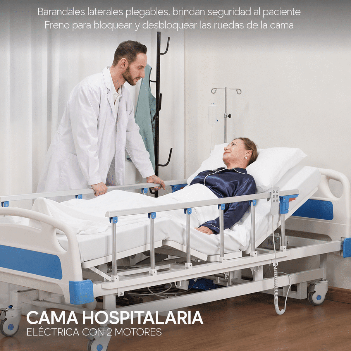 Cama Hospitalaria Eléctrica de 2 Motores