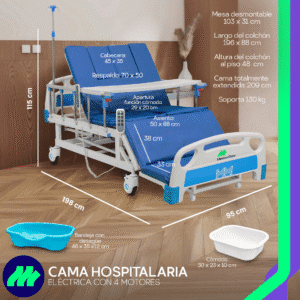 Cama Hospitalaria Eléctrica 6 Posiciones